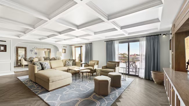 Sala de estar do Disney's Riviera Resort